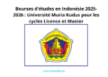 Bourses Indonésie Université Muria Kudus 2025