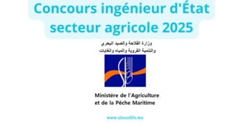 Concours ingénieur d'État secteur agricole 2025