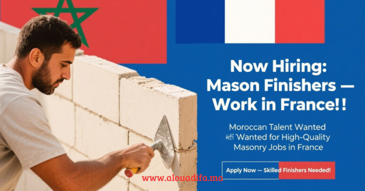 Emploi maçon finisseur France Marocains