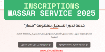 Inscriptions Massar Service 2025