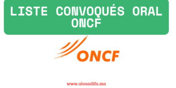Liste convoqués oral ONCF