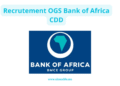 Recrutement OGS Bank of Africa CDD