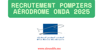 Recrutement pompiers aérodrome ONDA 2025
