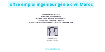 offre emploi ingénieur génie civil Maroc