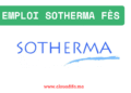 Emploi Sotherma Fès