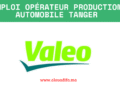 Emploi opérateur production automobile Tanger