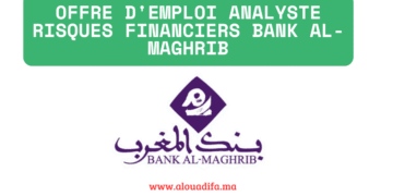 Offre d'emploi analyste risques financiers Bank Al-Maghrib
