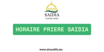 horaire de priere saidia