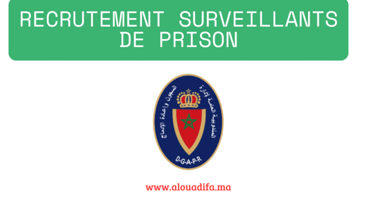 recrutement surveillants de prison