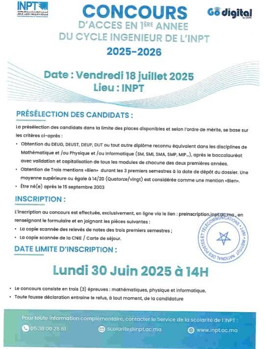 concours INPT