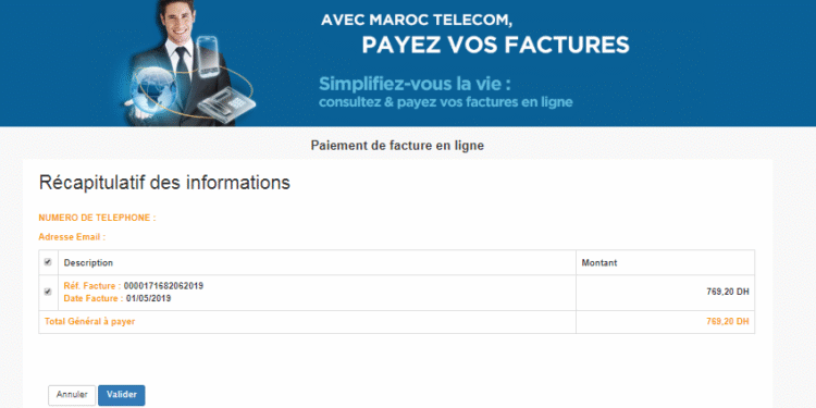 Sélection des factures