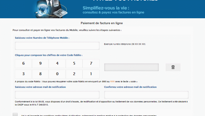 Validation des informations