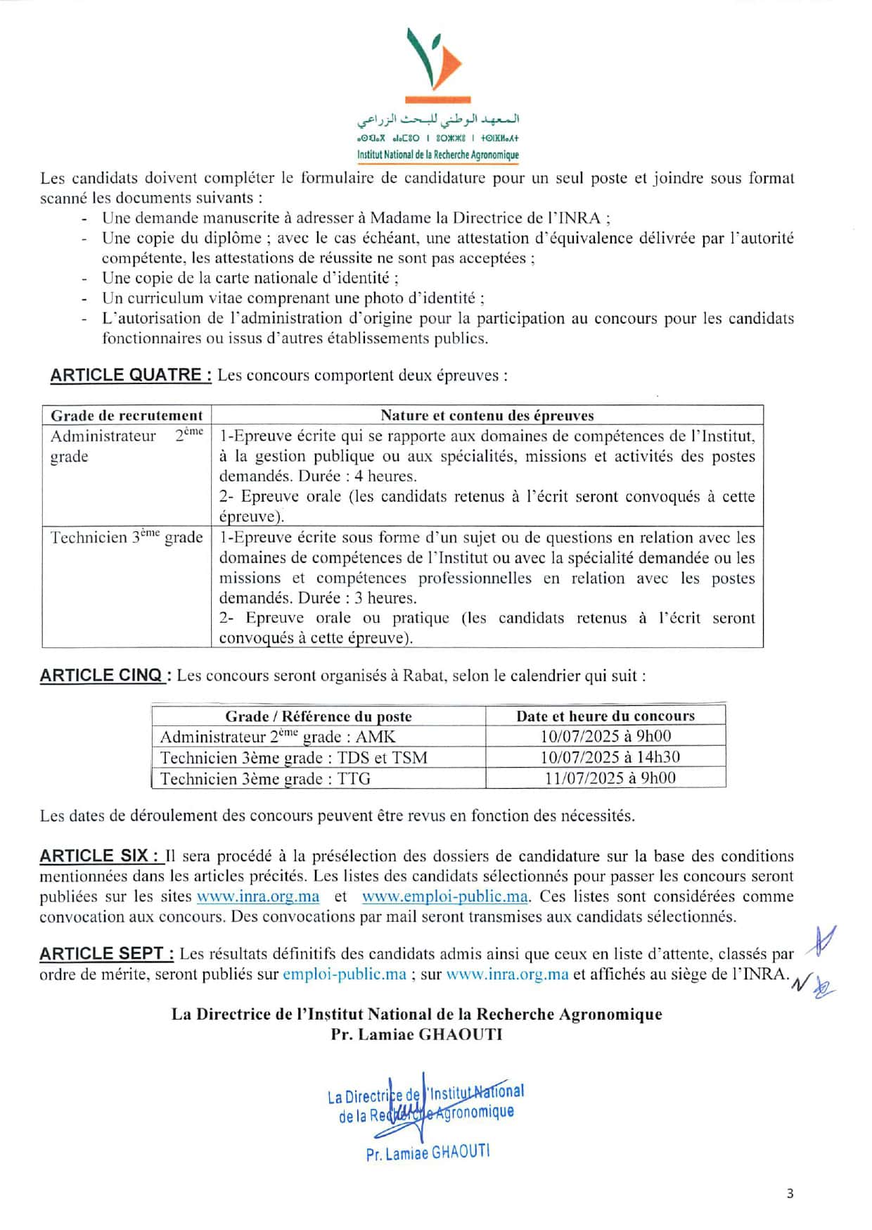 concours INRA