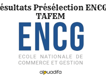 Résultats Présélection ENCG TAFEM