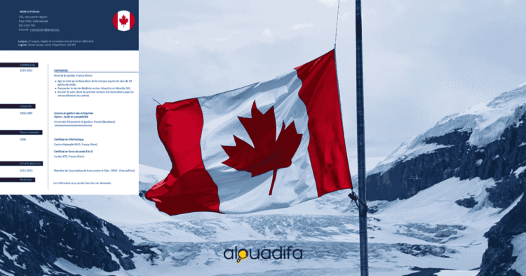 modèle de CV canadien