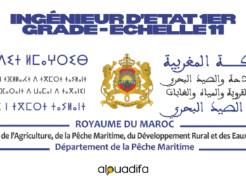 Ingénieur d'Etat 1er grade Département de la Pêche Maritime