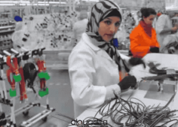 Opératrice de câblage automobile