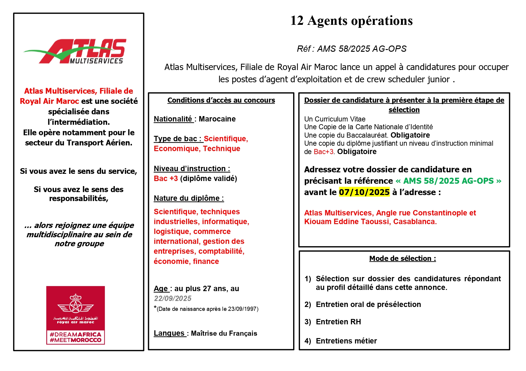 Agent Opérations Atlas Multiservices