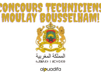Concours Techniciens Moulay Bousselham