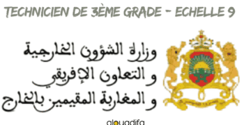 Technicien de 3ème grade Ministère des Affaires Étrangères