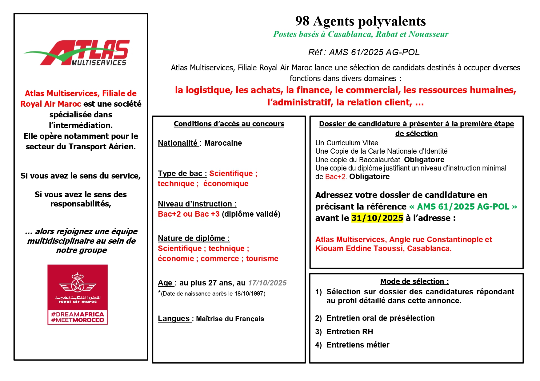 Concours Atlas Multiservices