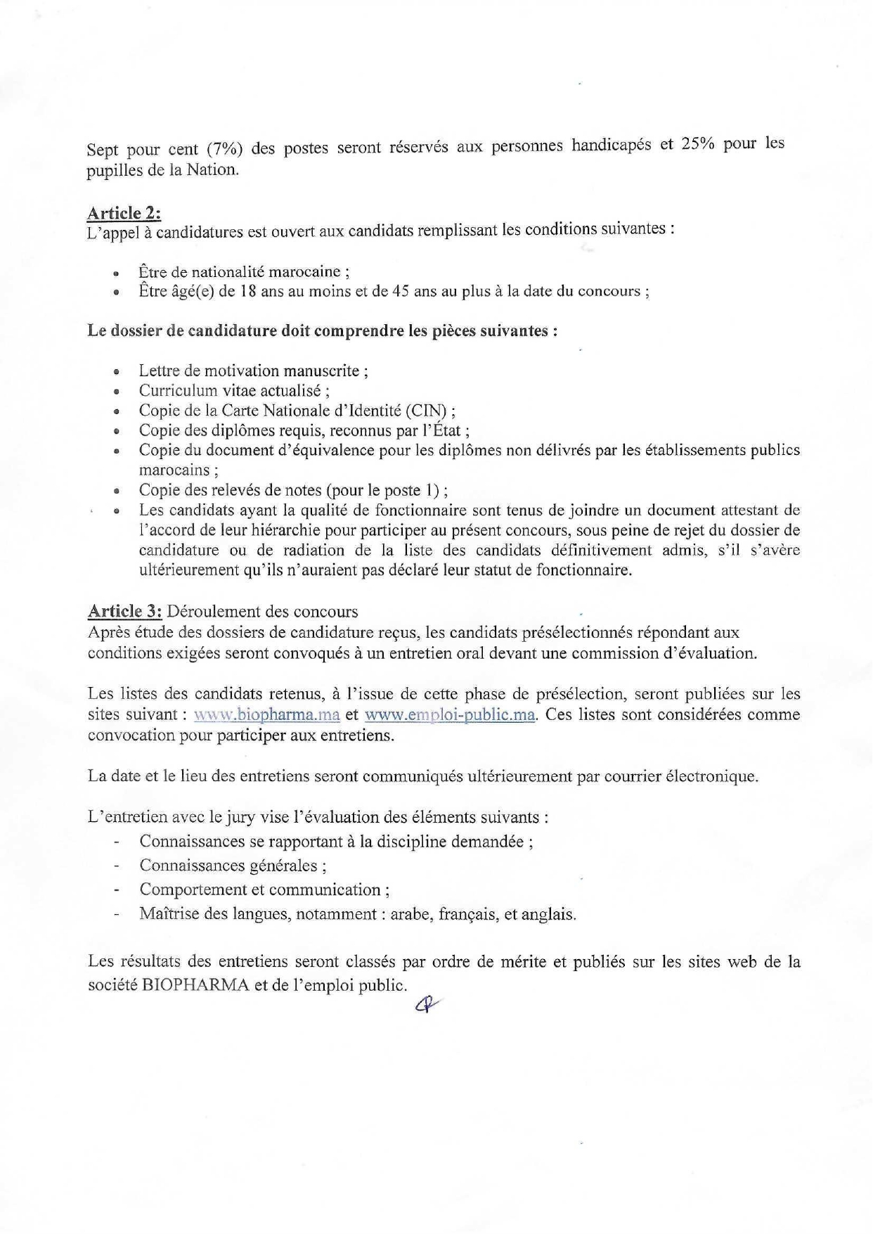 concours Biopharma