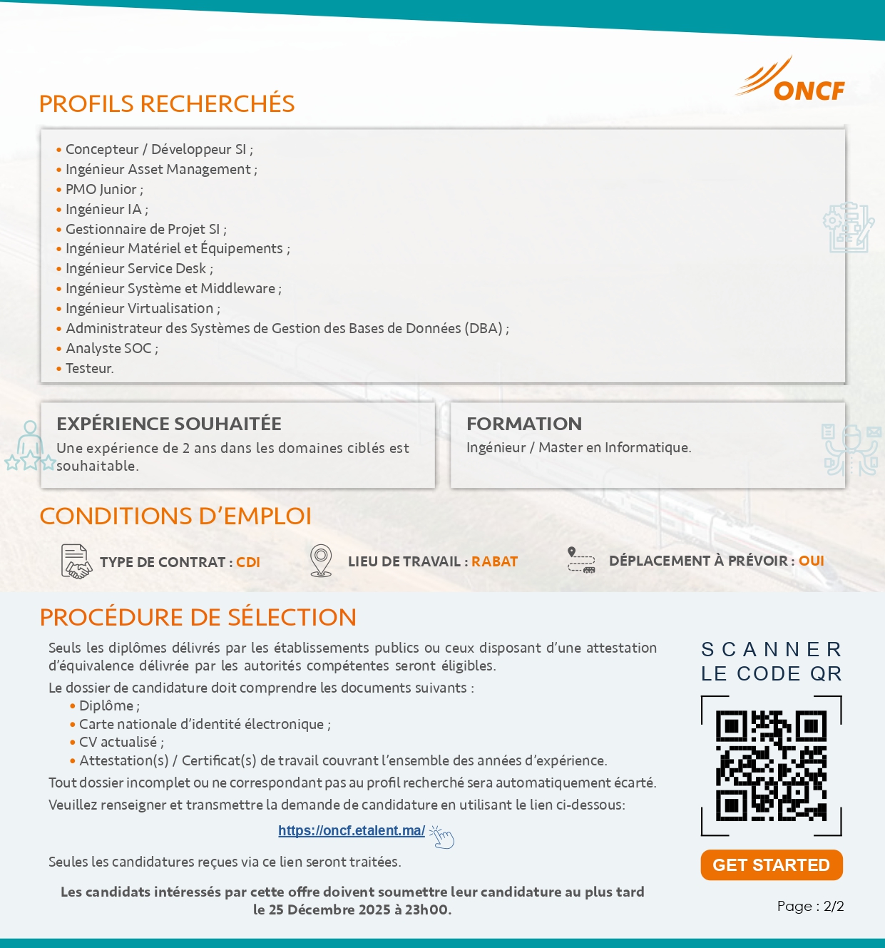 Ingénieurs d'État en Informatique ONCF