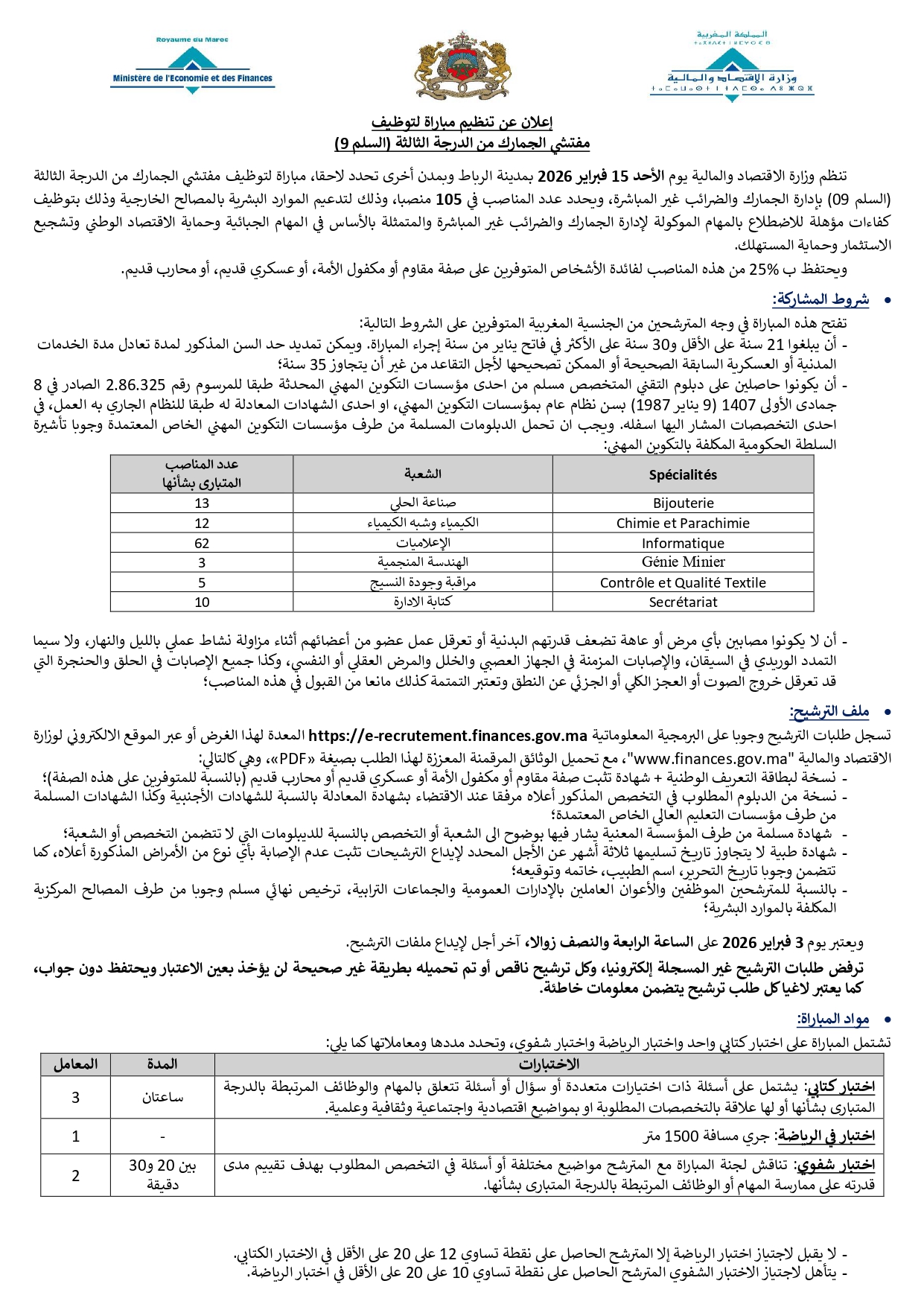 Concours Inspecteur des Douanes