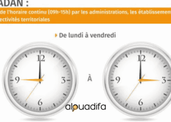 Horaires Travail Ramadan Administrations