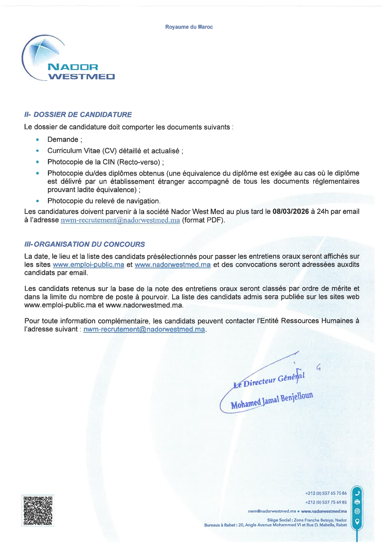 Concours Officier de Port