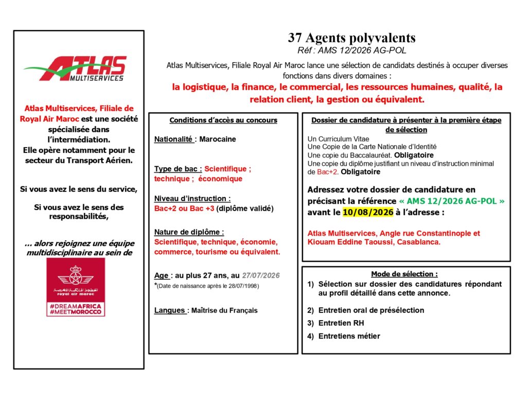Agents Polyvalents à Atlas Multiservices