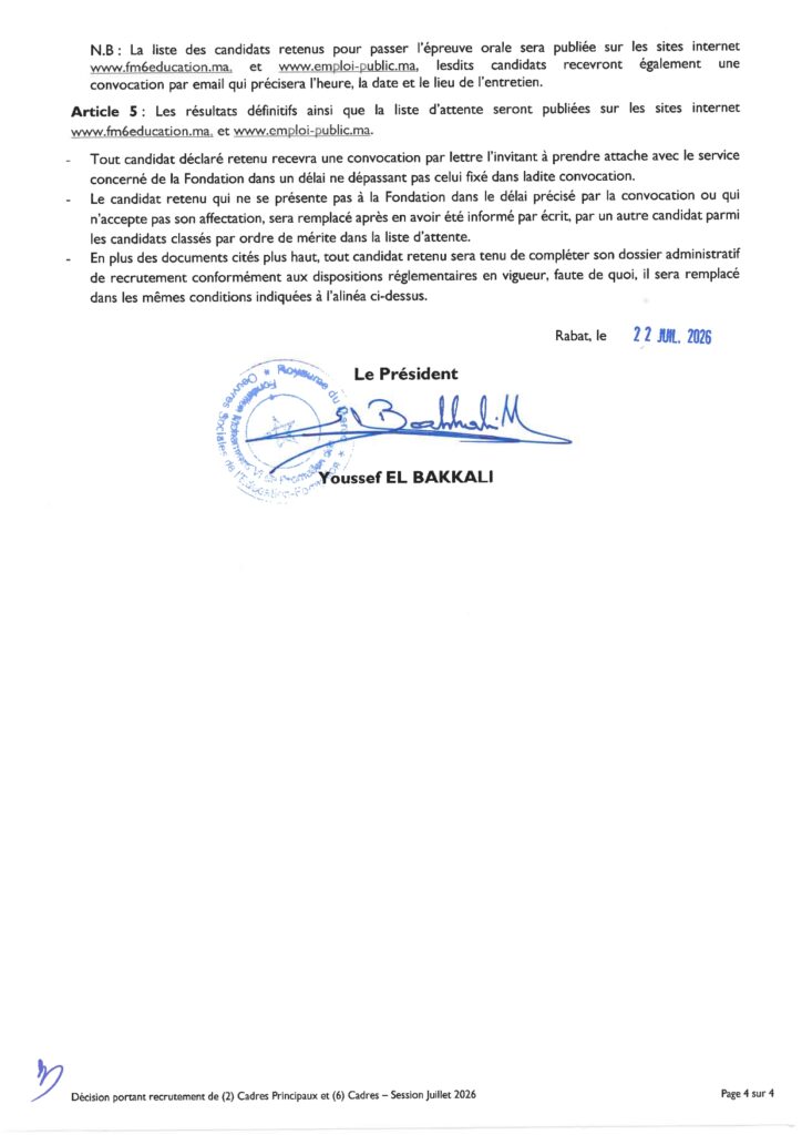 Fondation Mohammed VI de Promotion des Œuvres Sociales de l´Éducation-Formation
