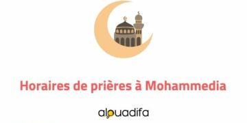 horaire priere Mohammedia