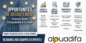 Recrutement Finance & Audit Maroc : Comptabilité, Conseil & Contrôle alwadifa