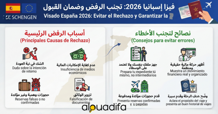 رفض تأشيرة إسبانيا للمغاربة