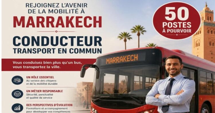Recrutement à Marrakech : 50 Conducteurs de Transport en Commun alwadifa