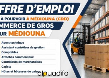 Recrutement à Médiouna : 51 Postes en CDD dans le Commerce de Gros alwadifa