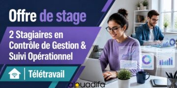 Stage en Télétravail : 2 Stagiaires en Contrôle de Gestion & Suivi Opérationnel alwadifa