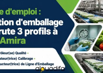 Station d’Emballage à Aït Amira : Recrutement de 3 Profils 2 alwadifa