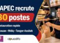 ANAPEC recrutement 280 postes 2026