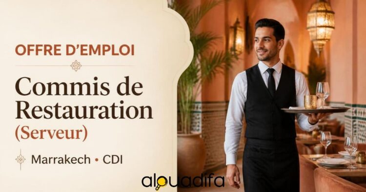 Commis de Restauration à Marrakech