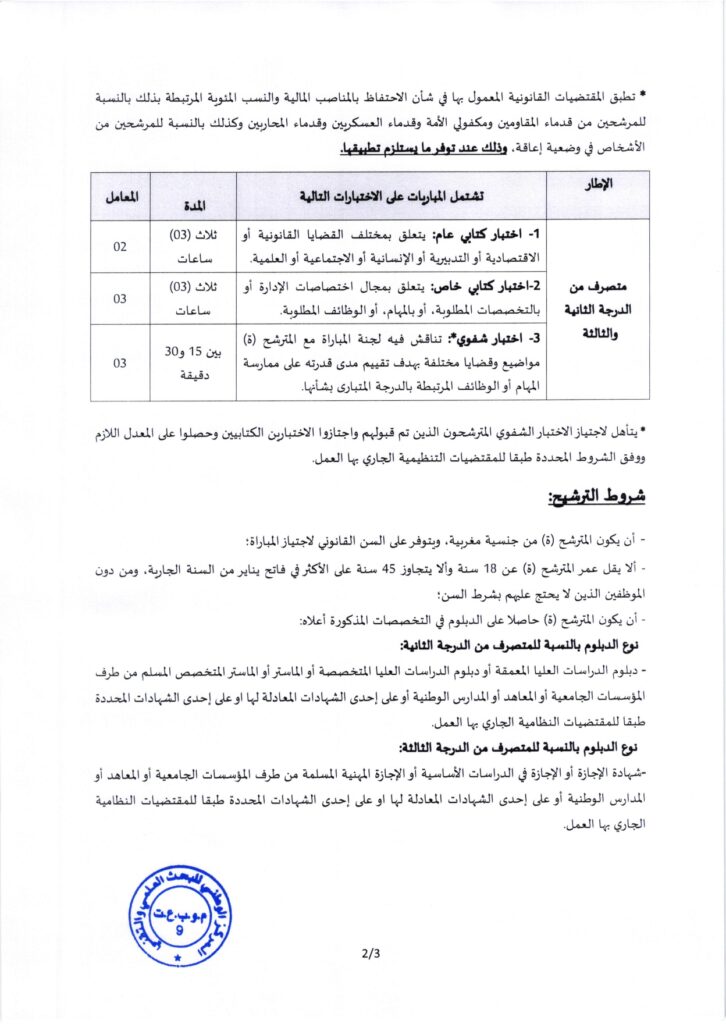 Concours CNRST 2026