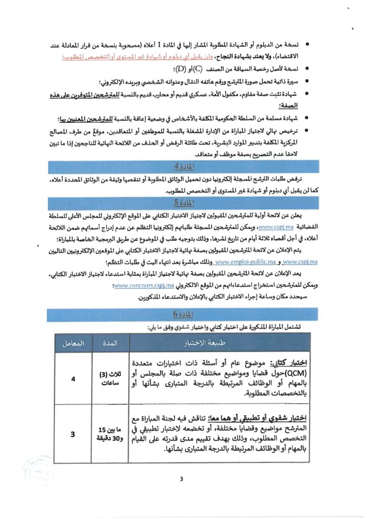 Concours CSPJ 2026