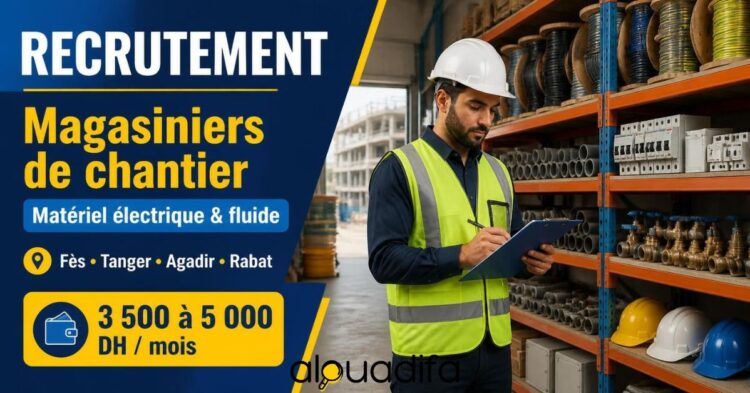 Emploi Magasinier de Chantier