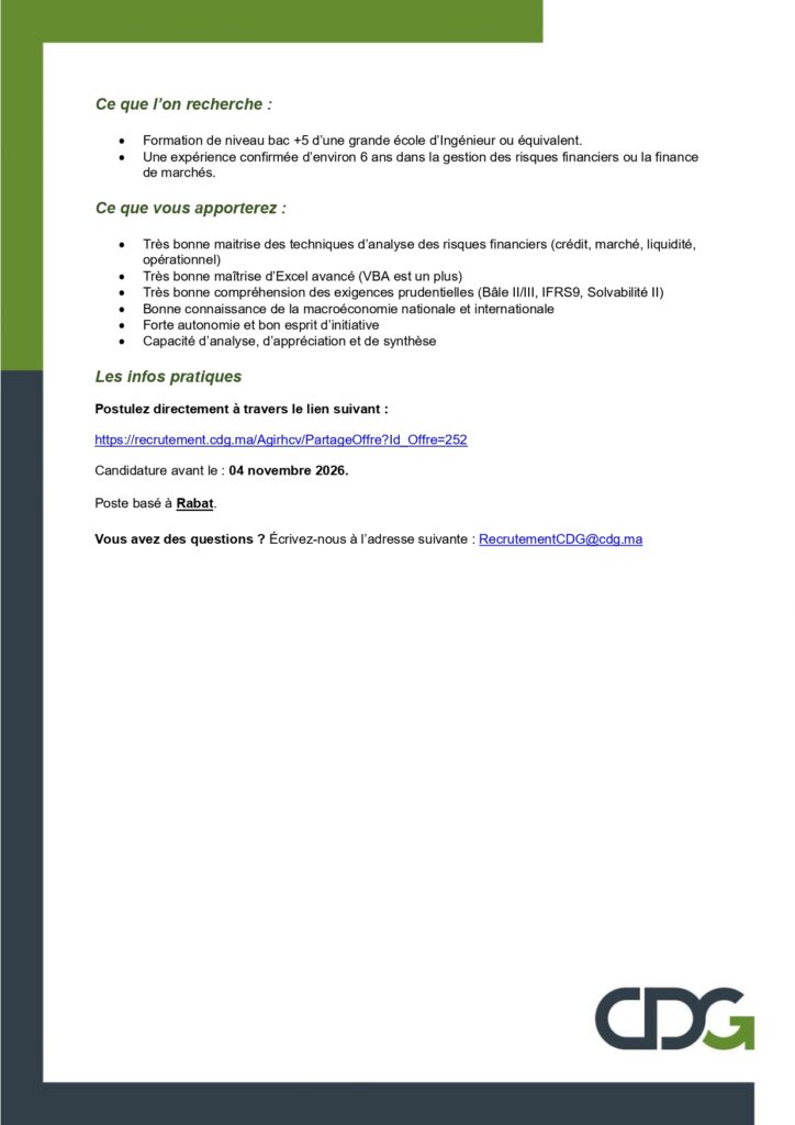 Gestionnaire des Risques Financiers