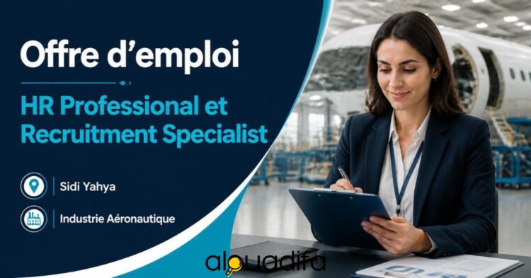HR Generalist et Recruitment Specialist recherchés à Sidi Yahya alwadifa