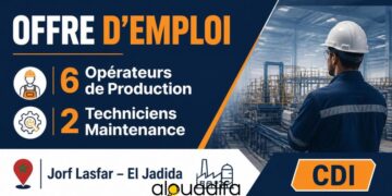 Recrutement Urgent à Jorf Lasfar
