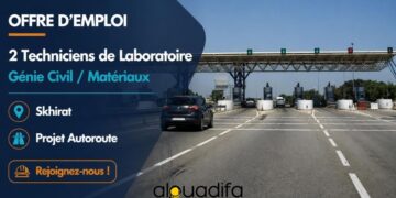 2 Techniciens Laboratoire Recherchés à Skhirat alwadifa